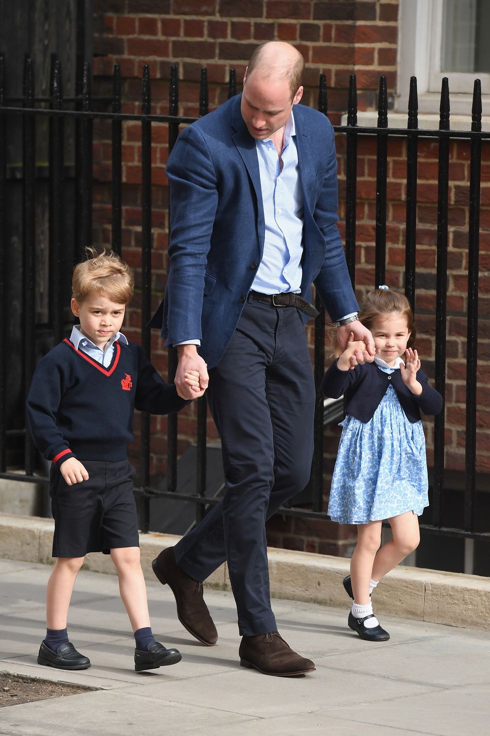 the duke duchess of cambridge depart the lindo wing with their baby boy