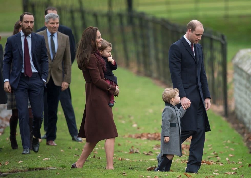 The Middleton Family Attend Church On Christmas Day