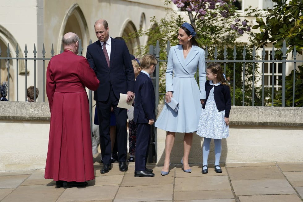 the british royal family attend easter service