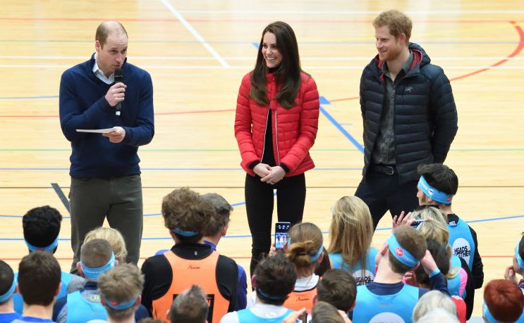 the duke duchess of cambridge and prince harry join team heads together at a london marathon training day