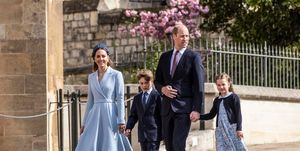 the british royal family attend easter service