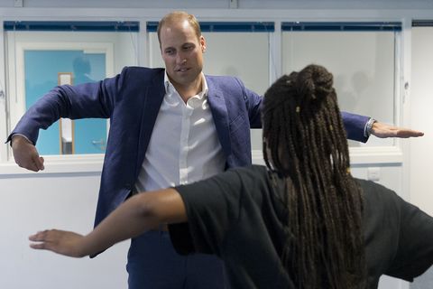 prince william dancing The Duke Of Cambridge Visits Caius House