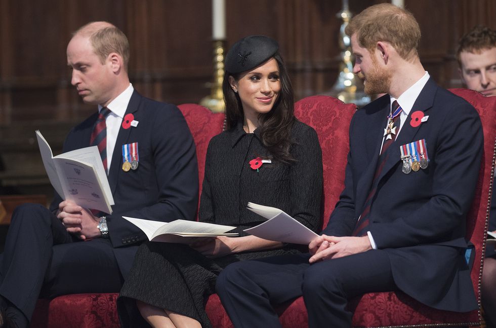 prince harry and meghan markle attend anzac day services