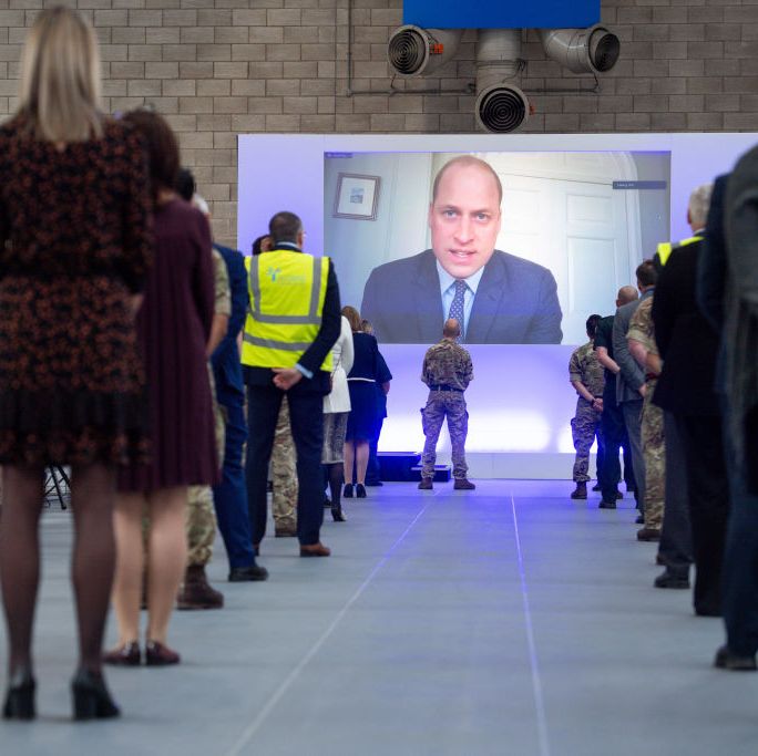 prince william The Duke Of Cambridge Opens The New NHS Nightingale Hospital In Birmingham