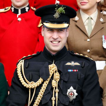 the duke and duchess of cambridge attend the irish guards st patrick's day parade