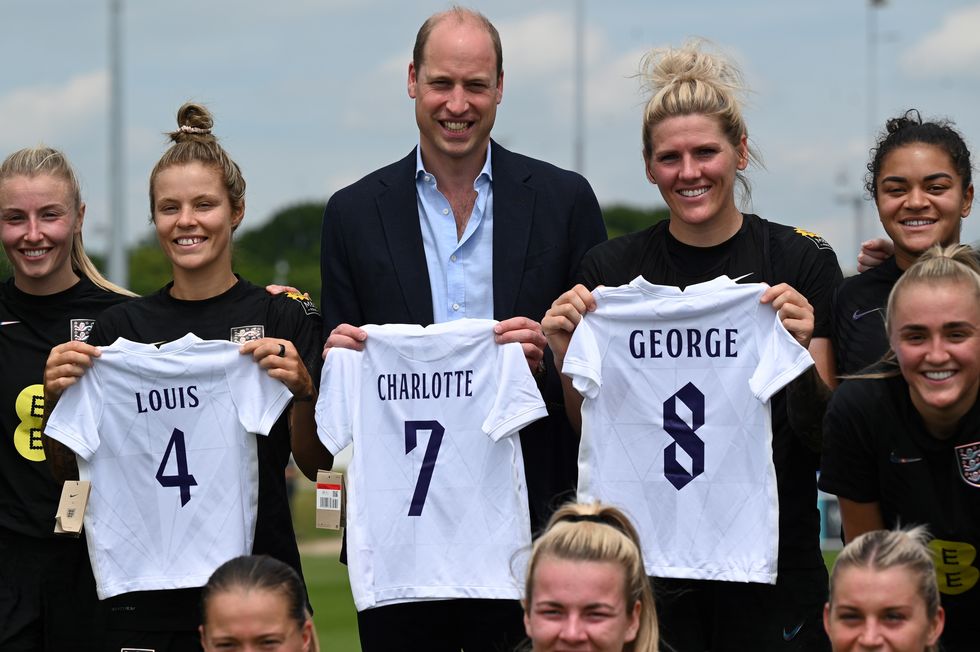 the duke of cambridge meets england women's football team ahead of uefa women's euro 2022