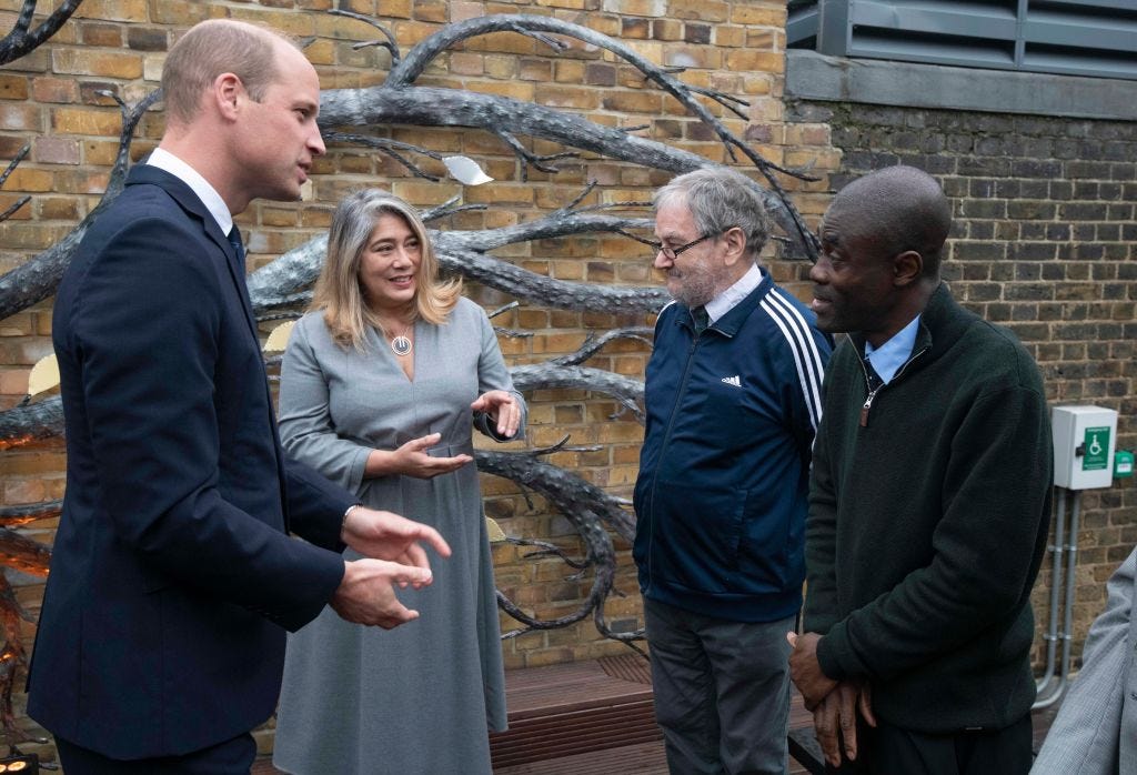 Prince William Visits Princess Diana Homeless Charity