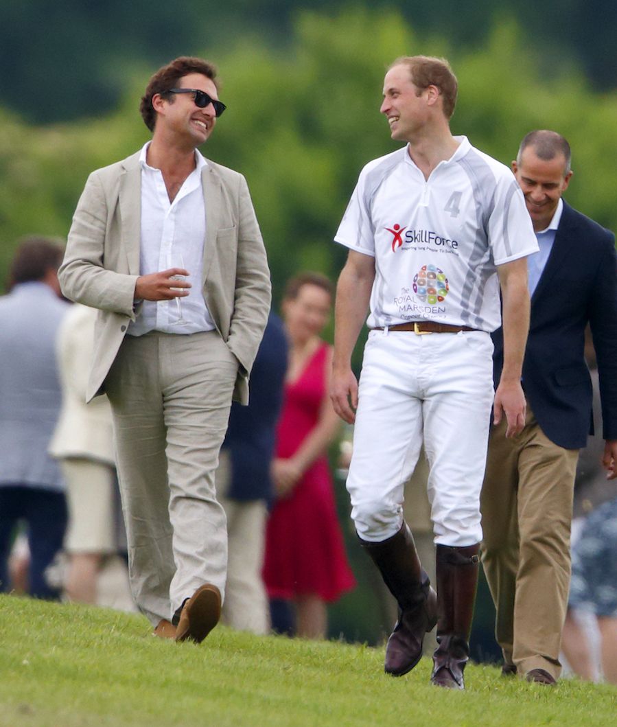 the duke of cambridge with thomas van straubenzee after a polo match in 2014   all of the royal family's best and closest friends