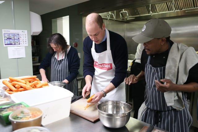 the duke of cambridge visits the passage