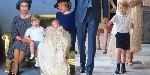 A Comparison of Prince William and Prince George Outfits - Prince George at  Prince Louis's Baptism