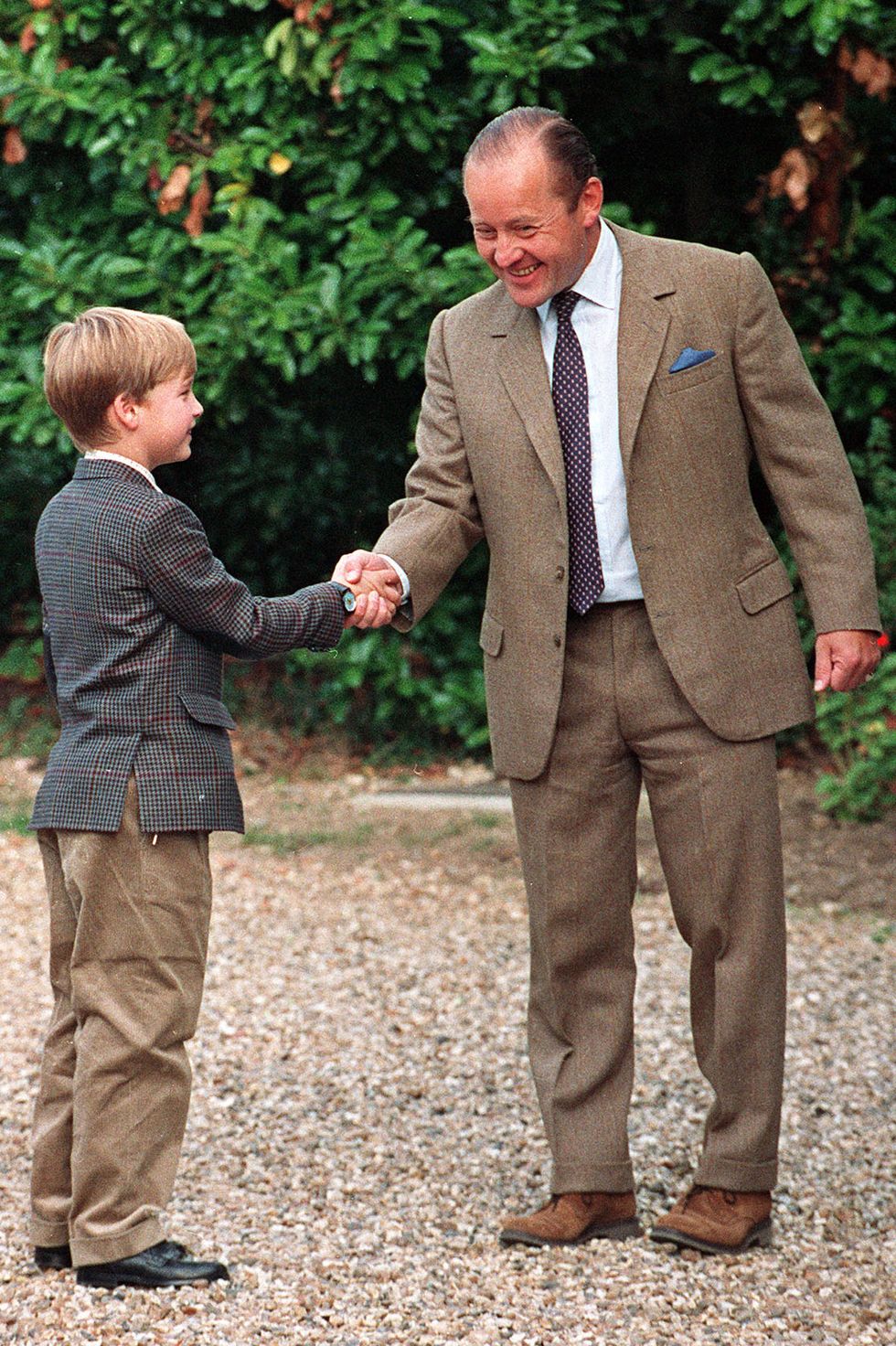 Prince William's first day at Ludgrove school