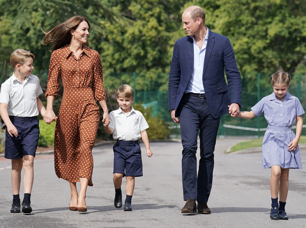 prince william and kate with their kids