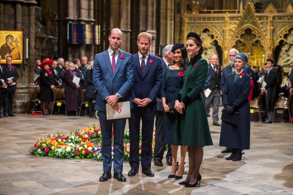 Meghan Markle, Prince Harry, Prince William, Kate Middleton, reuniting, Remembrance Sunday