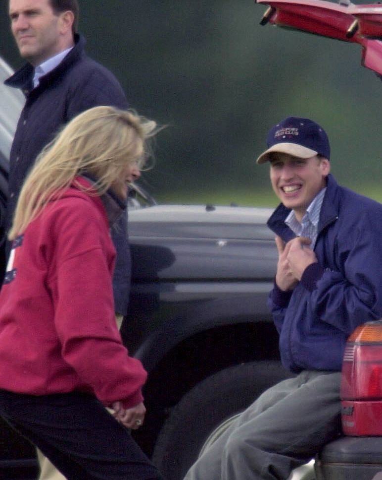 prince william and girl friend laughing