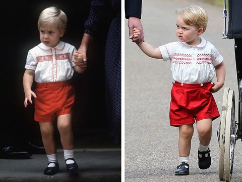 Prince George Prince William Red Shorts
