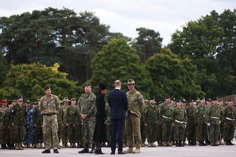 the prince and princess of wales visit atc pirbright