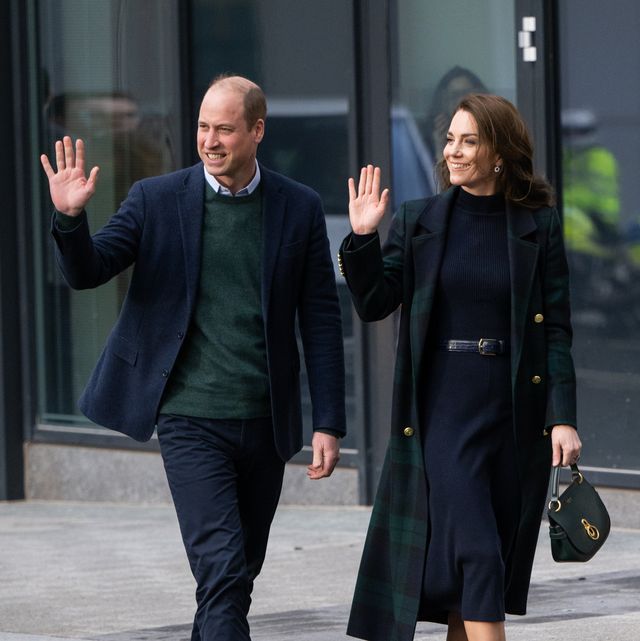 Kate Middleton and Prince William Match in Blue and Green for First ...