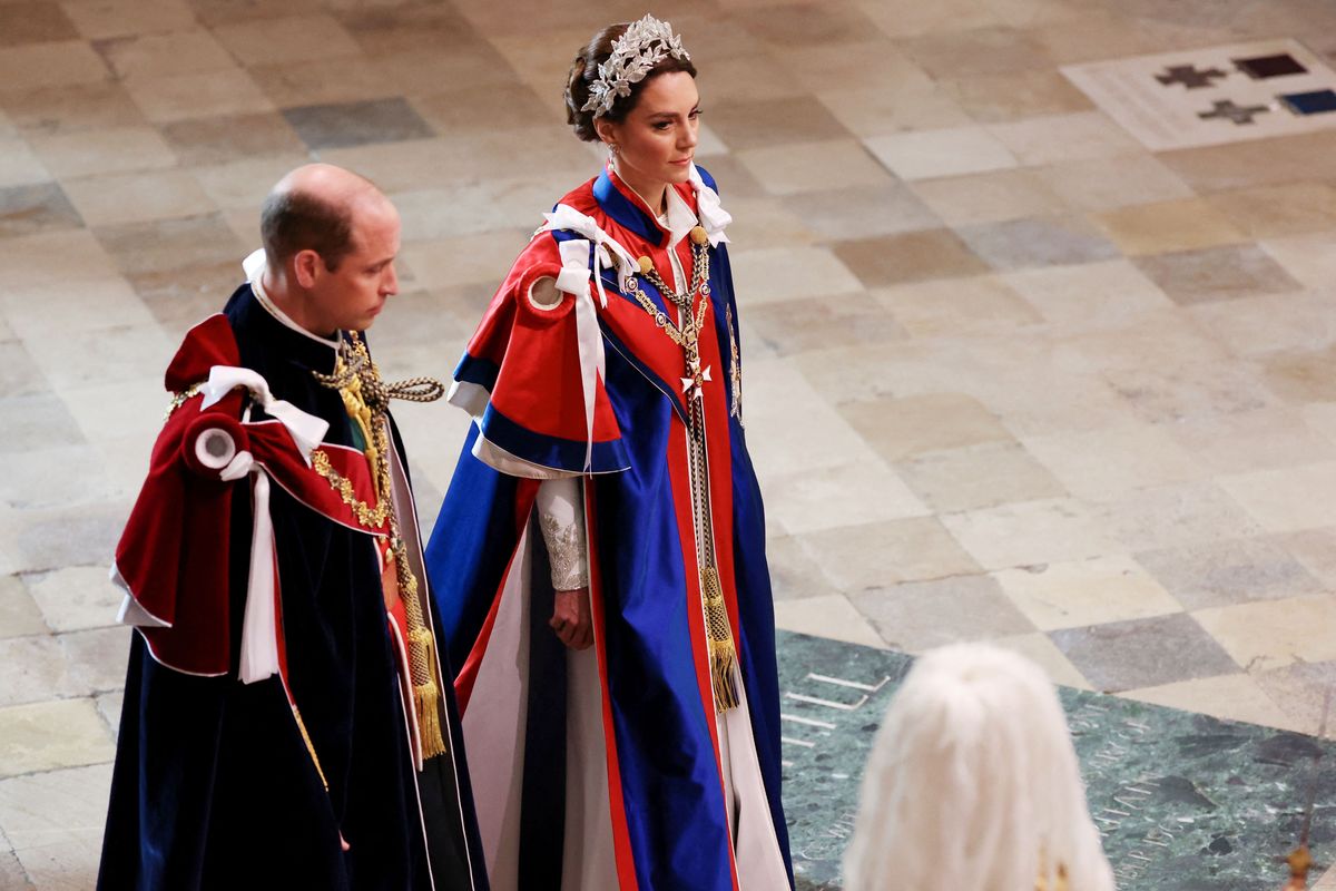 Kate Middleton Wears White Alexander McQueen Gown with to King Charles  III's Coronation