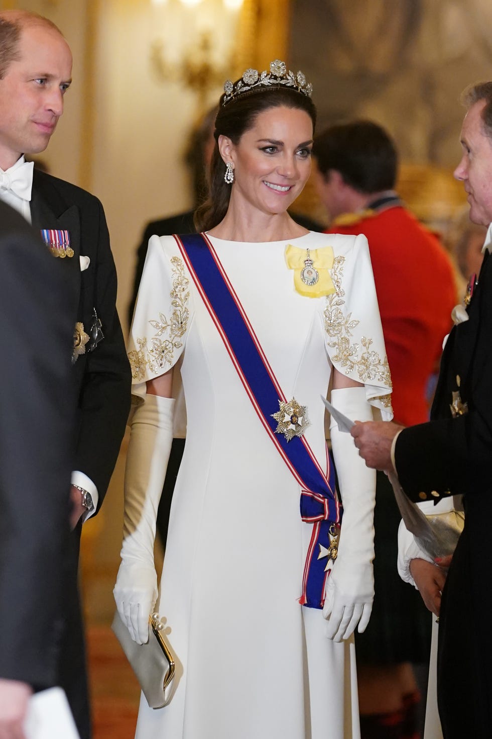 Kate embodies elegance in gown and the Queen Mother's tiara