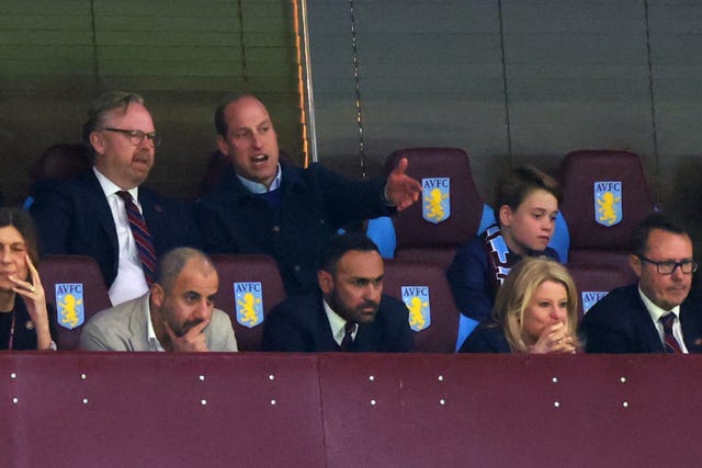 Prince William Brings George to a Soccer Match: See Photos