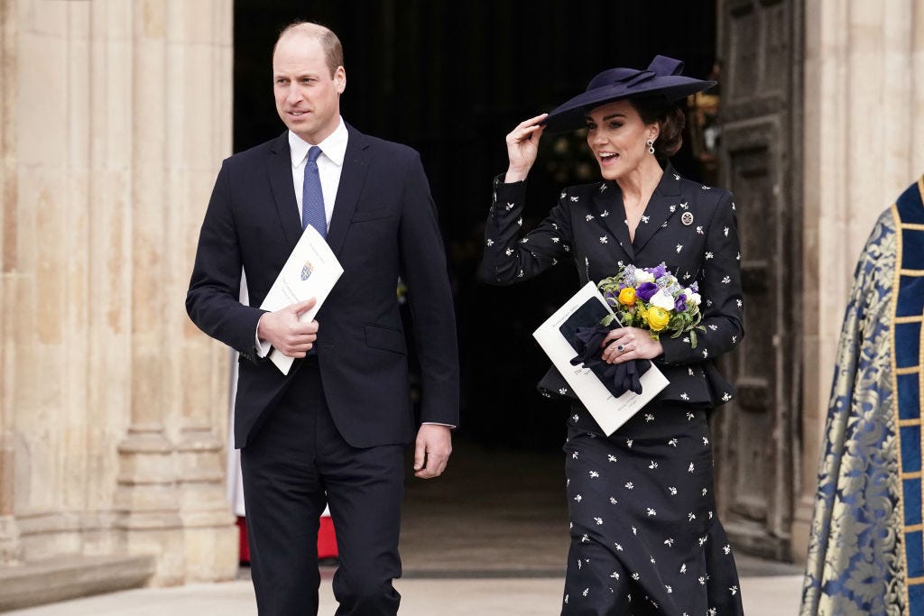 The Princess of Wales wears elegant floral Erdem ensemble