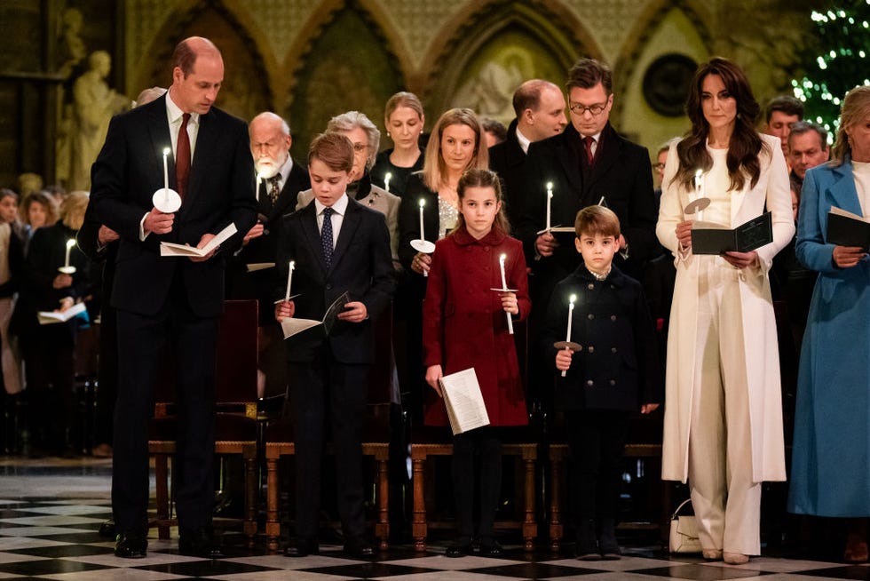 the royal family attend the "together at christmas" carol service