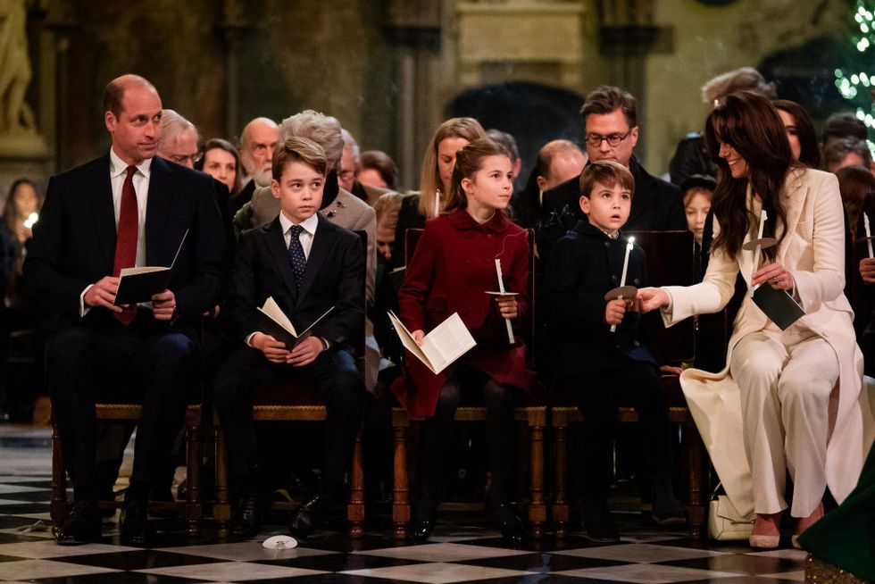 the royal family attend the quottogether at christmasquot carol service