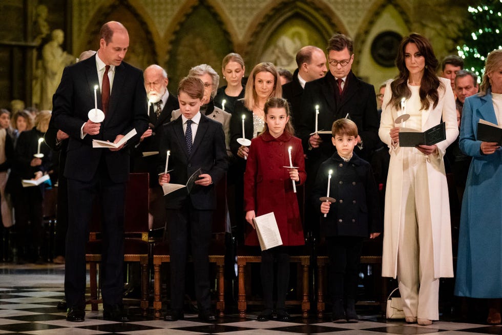 the royal family attend the together at christmas carol service