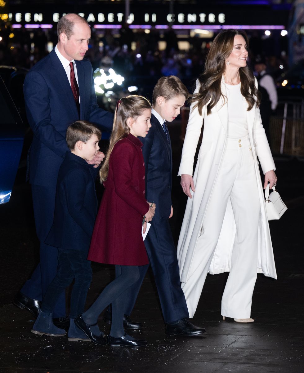 kate and her family at the together at christmas service