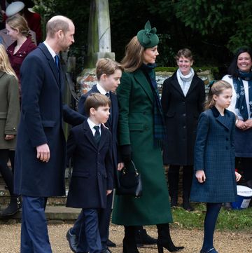 the british royal family attend the christmas morning service