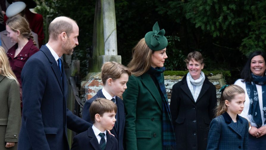 the british royal family attend the christmas morning service