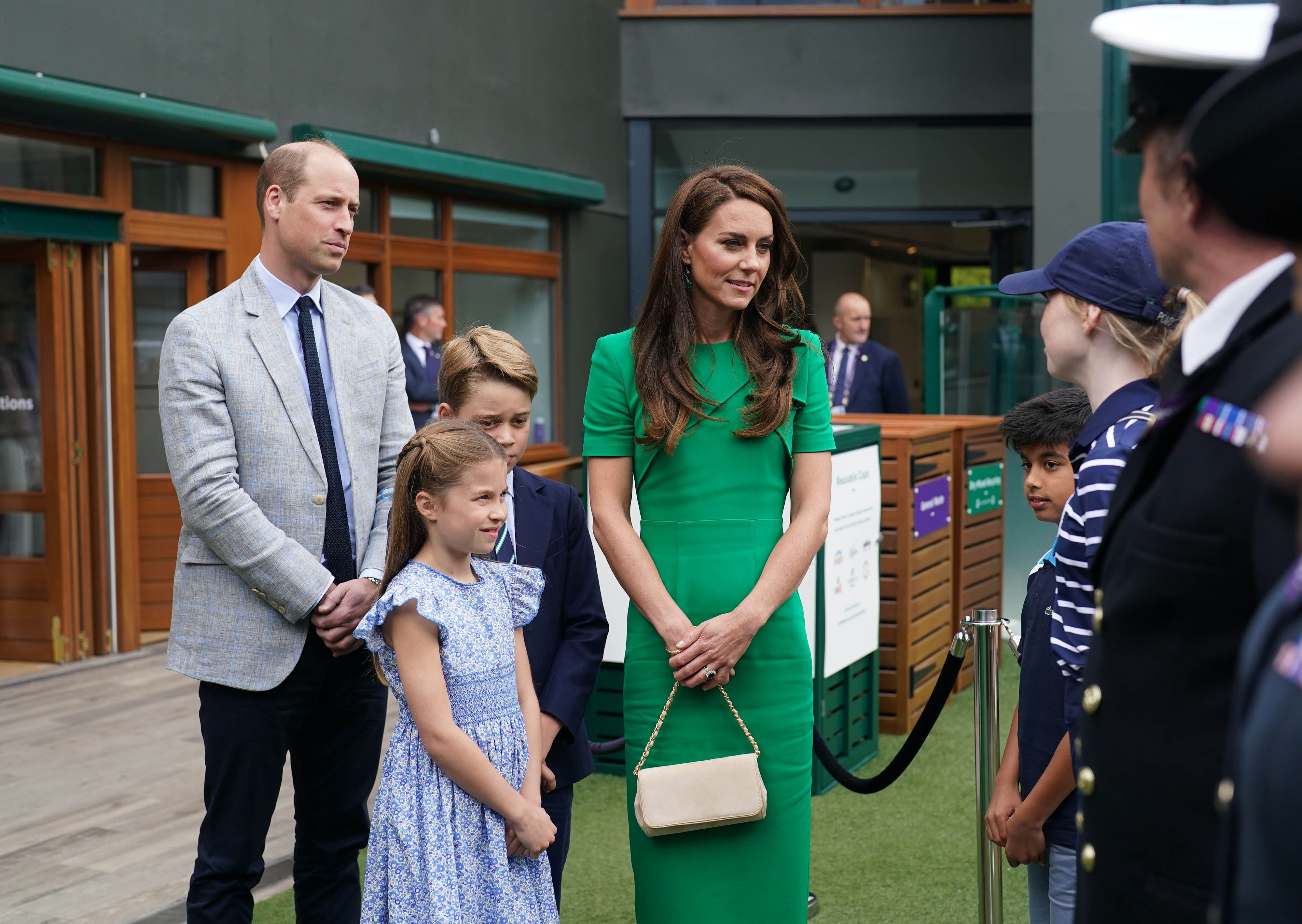 Best Photos of Kate Middleton, Prince William, Prince George, and Princess Charlotte at the 2023 Wimbledon Mens Finals