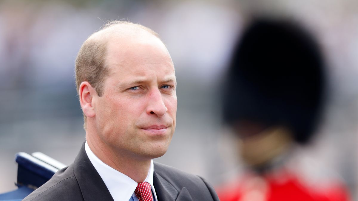 Prince William arrives at the Kia Oval Cricket Ground