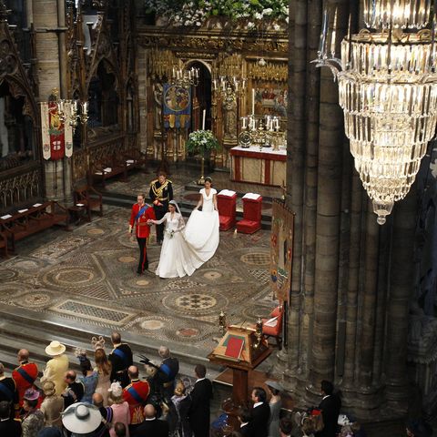 royal wedding the wedding ceremony takes place inside westminster abbey