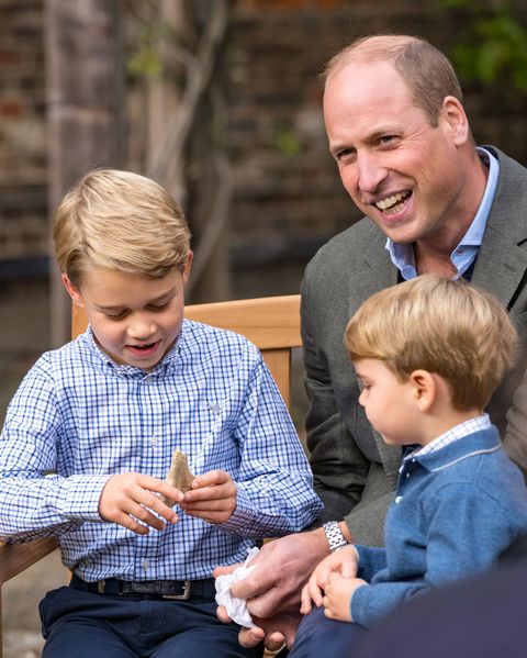 prince william with his two sons, george and louis