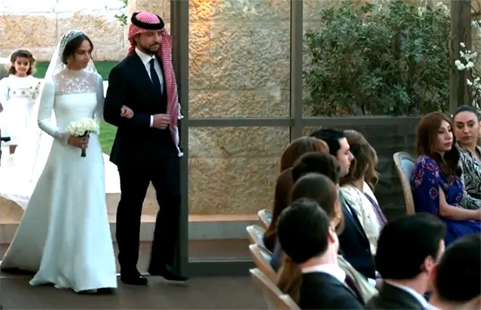 el vestido de novia de la princesa iman de jordania