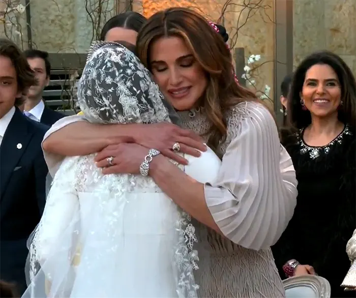 el vestido de novia de la princesa iman de jordania