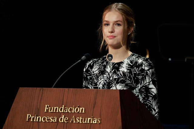leonor y su discurso en los premios princesa de asturias