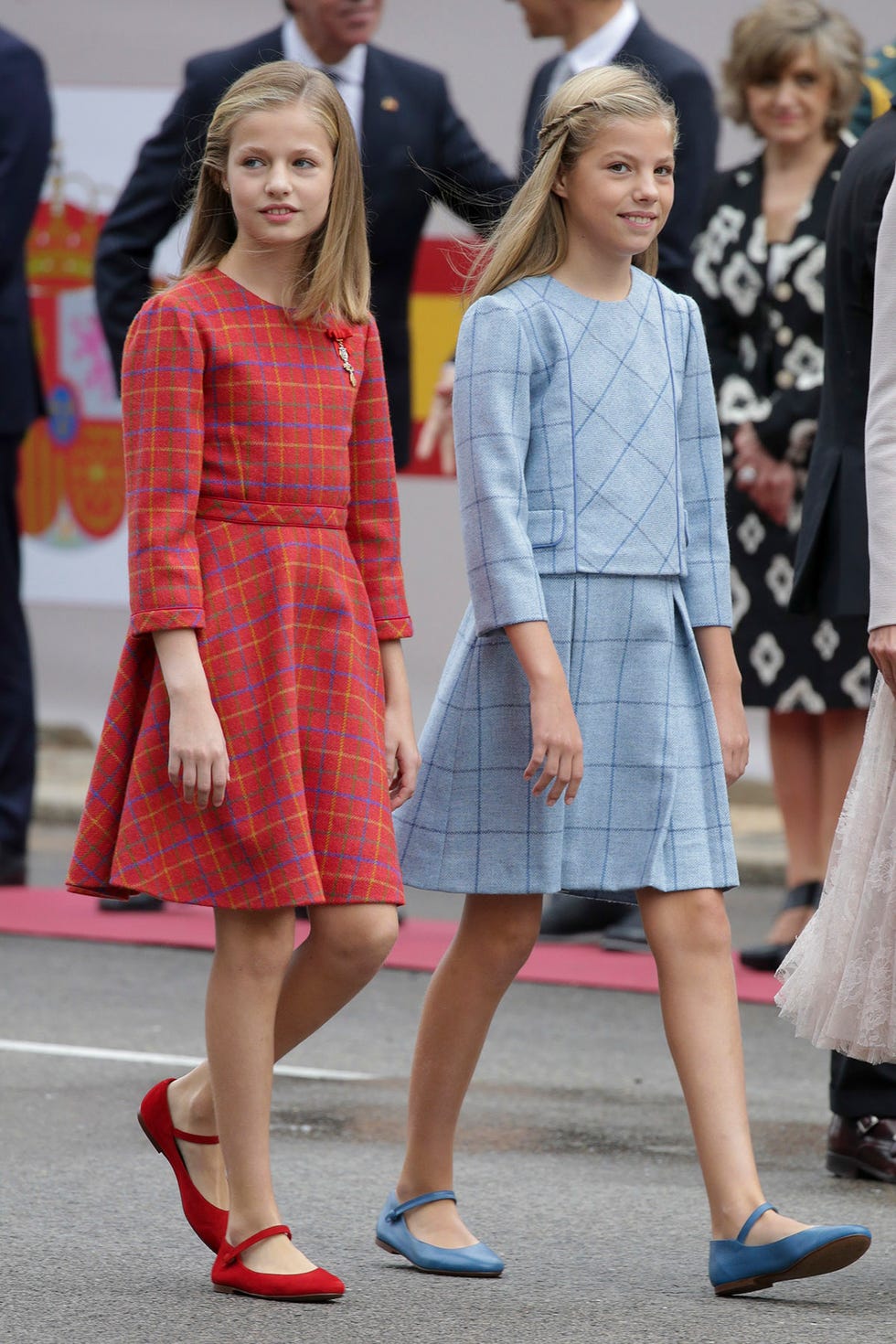 El rey Felipe VI y la reina Letizia presiden el desfile militar del Día de la Hispanidad 2018