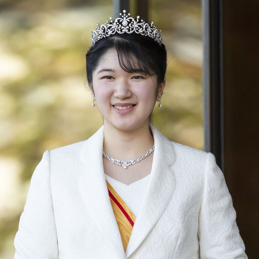 japan's princess aiko greets media upon her coming of age