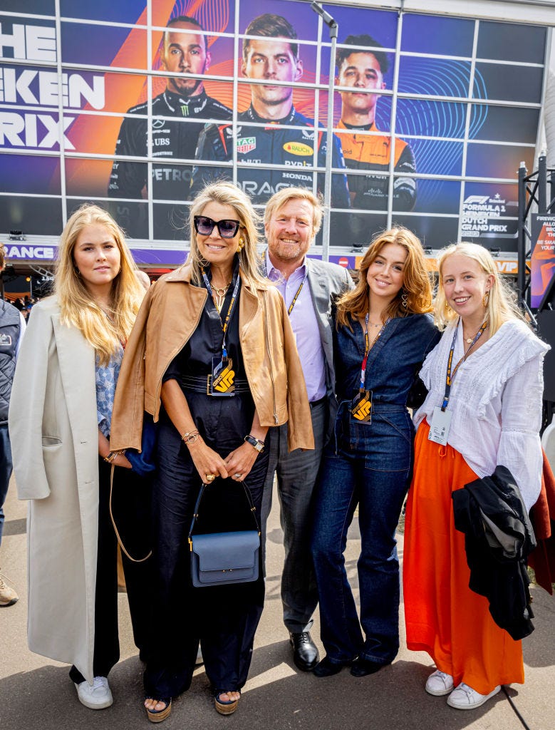 dutch royals at dutch grand prix in zandvoort