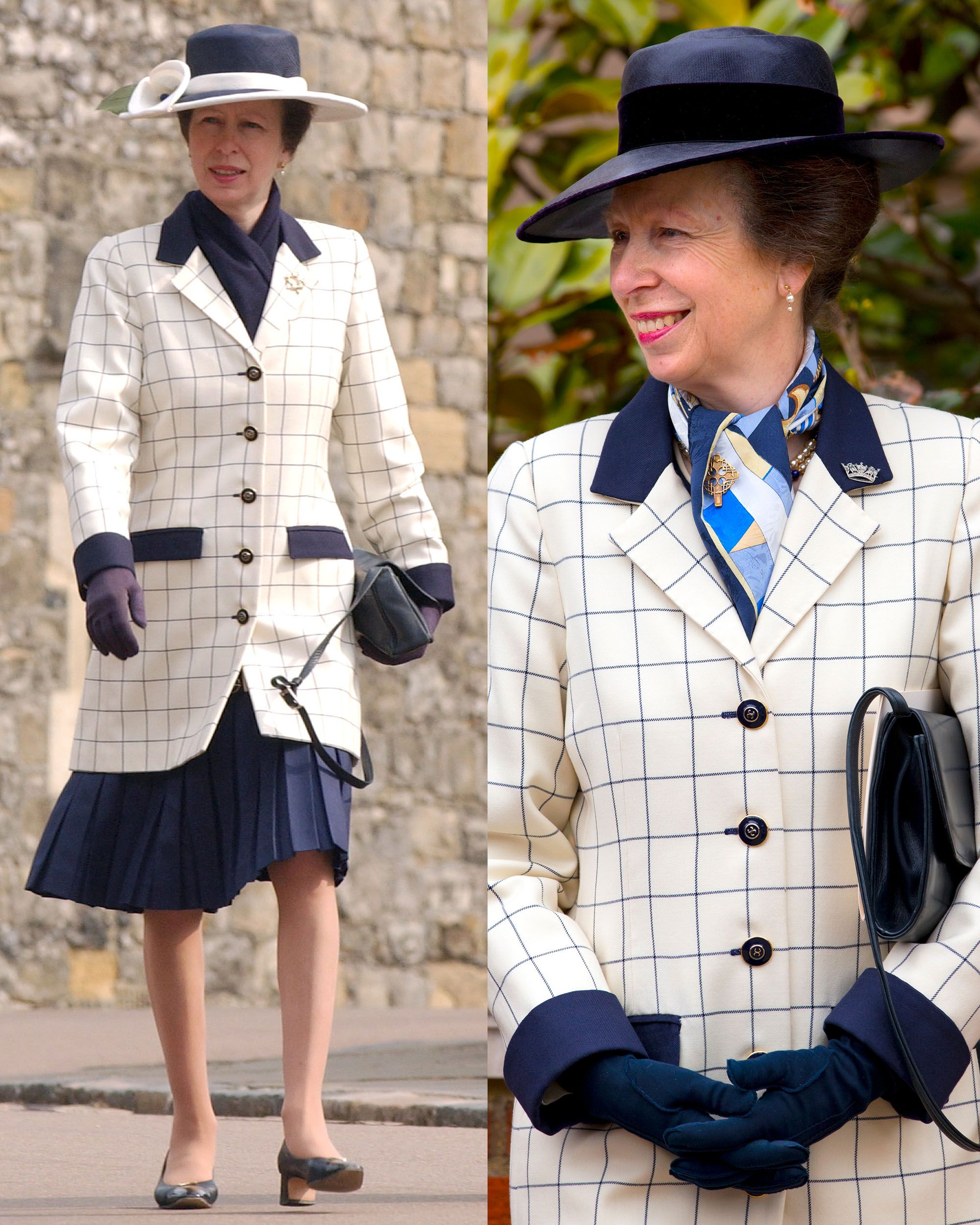 Princess Anne restyles red beret and other wardrobe staples as chic  racecourse attire