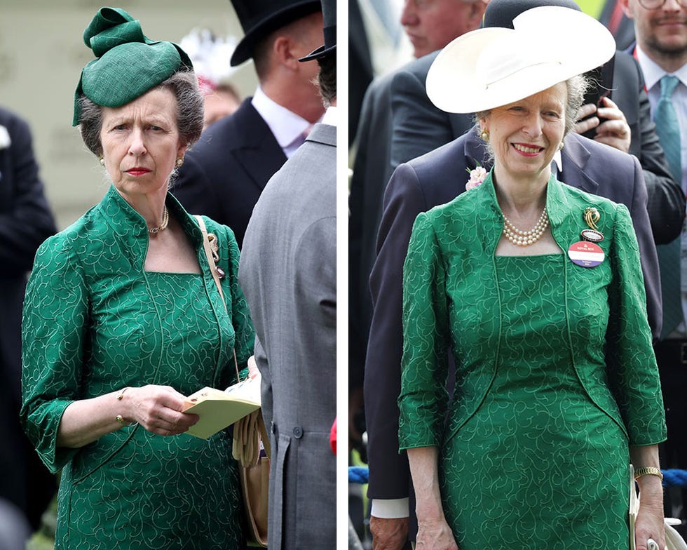 Princess Anne restyles red beret and other wardrobe staples as chic  racecourse attire