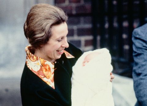 Princess Anne With Newborn Daughter