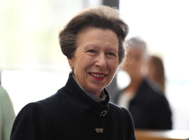 Princess Anne is smart in red to visit local projects in Somerset