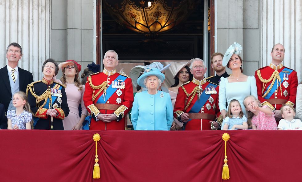 hm the queen attends trooping the colour