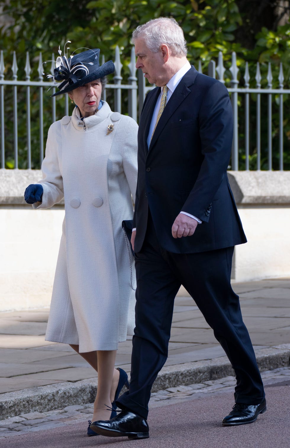 the british royal family attend easter mattins service