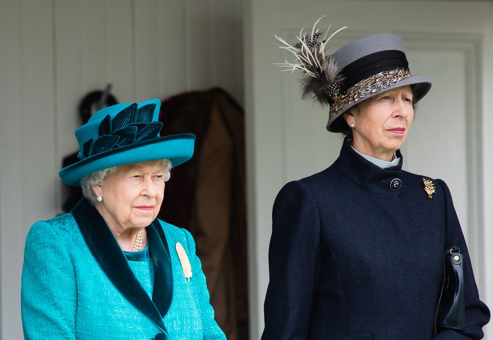 The Queen and Princess Anne at the 2018 Braemar Highland Gathering