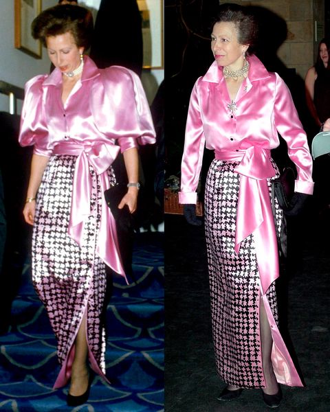 Princess Anne rewears pink gown
