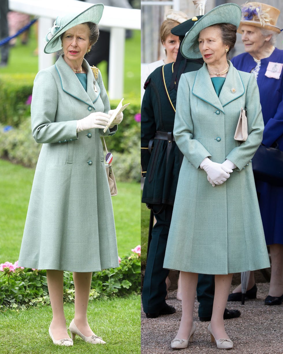 Princess Anne restyles red beret and other wardrobe staples as chic  racecourse attire